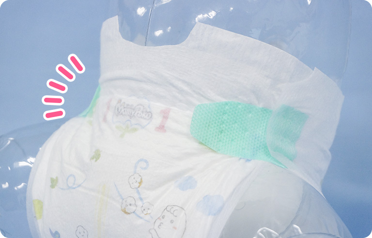 The waist belt is made with ultra soft, nonwoven fabric that won't irritate your baby's skin.